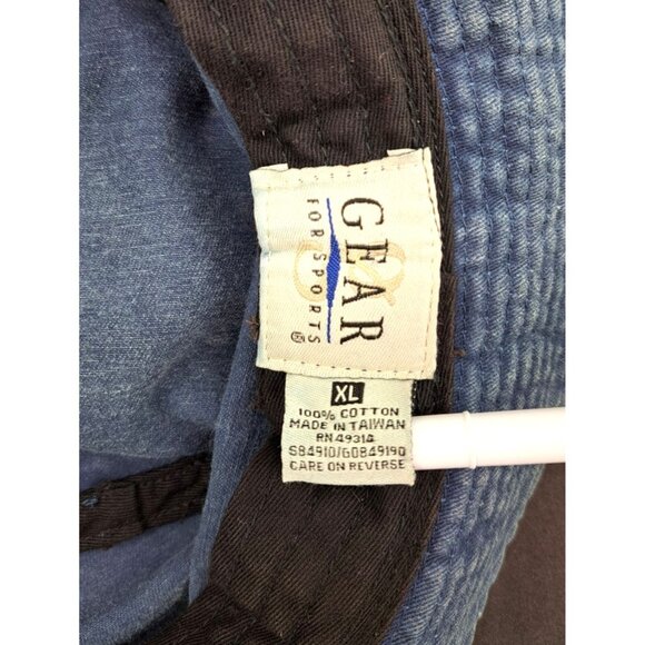 Vintage Shooters 21 Osage Beach Denim Bucket Hat XL Lake Of The Ozarks Bar Races - Picture 7 of 13